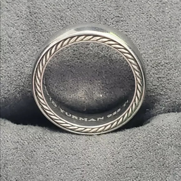 David Yurman Other - DAVID YURMAN Men's Streamline 925 Silver Titanium Ring 6mm Size 9